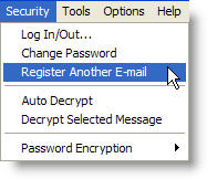 Security menu