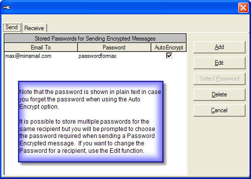 Password encryption list after update