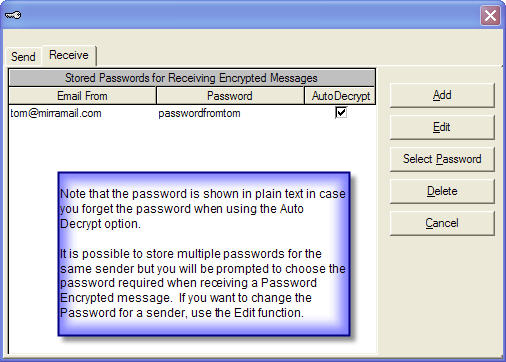 Password encryption list after update