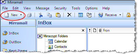 Compose an email to encrypt